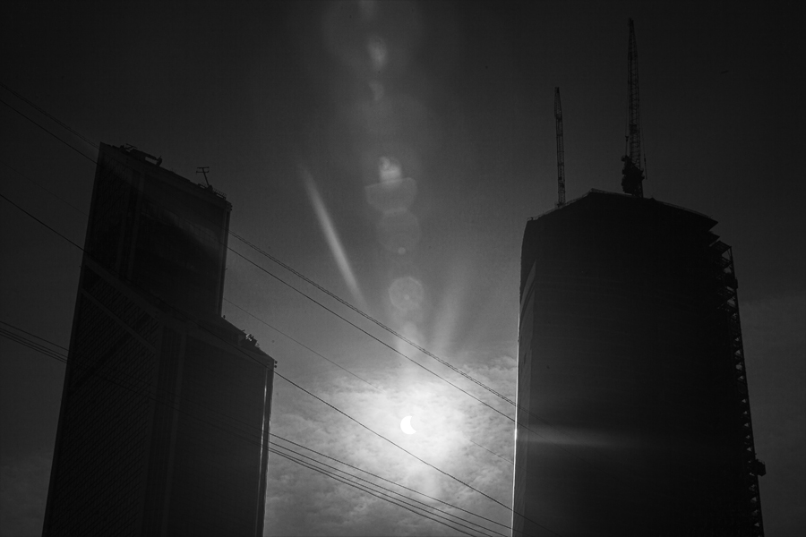 Солнечное затмение в Москве